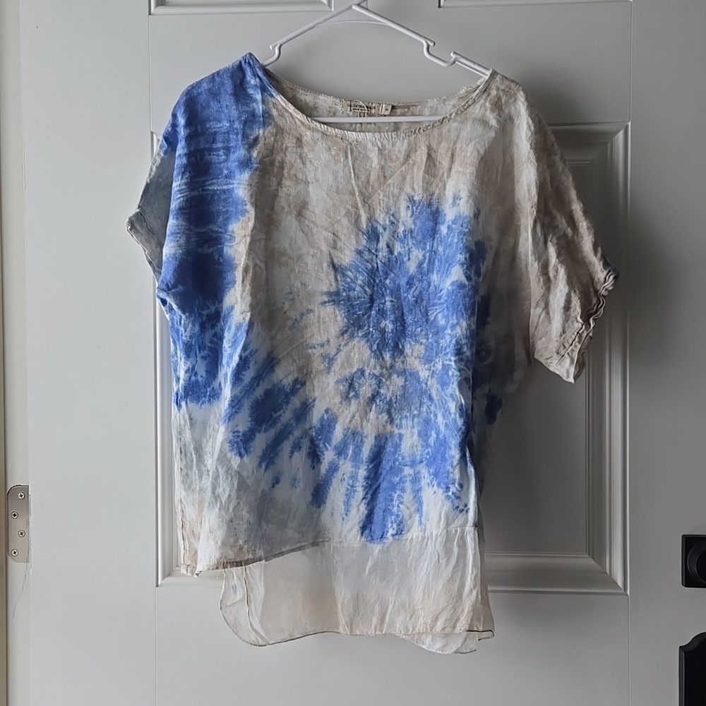 Valentina Naldi Tie Dye 100% Linen Top